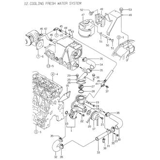 FIG 12. COOLING FRESH WATER SYSTEM