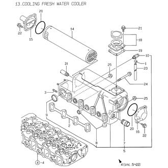 FIG 13. COOLING FRESH WATER COOLER