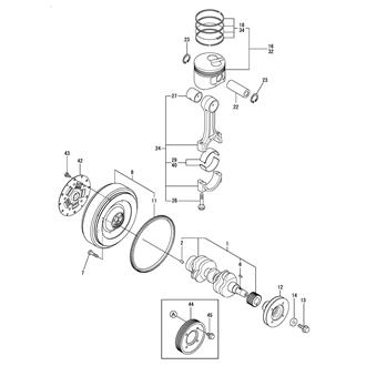 FIG 10. CRANKSHAFT & PISTON