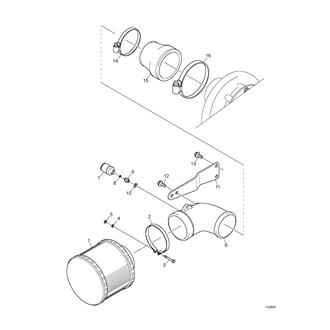 FIG 36. AIR CLEANER,W-COOLED TURBINE