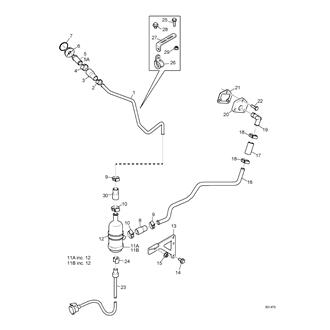 FIG 72. AUX HEATER, 500/1500W (OPTION)(E6519499-)