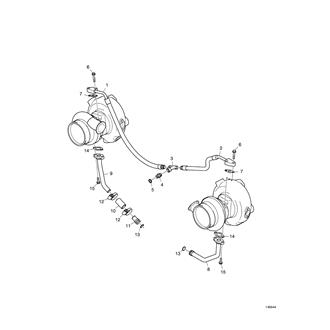 FIG 34. LUBRICATION, TURBINE(E1045448-)