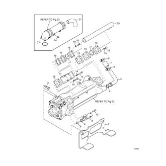 FIG 63. HEAT EXCHANGER, MOUNTING(E6500001-6513510)