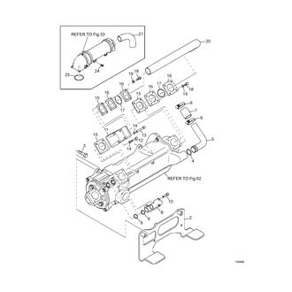 FIG 64. HEAT EXCHANGER, MOUNTING(E1039758-1044970)