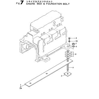 FIG 7. ENGINE BED,FOUNDATION BOLT