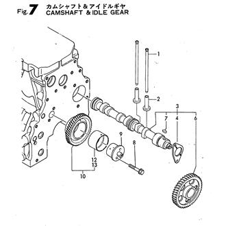 FIG 7. CAMSHAFT & IDLE GEAR