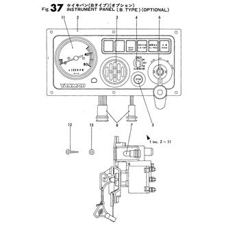 FIG 37. INSTRUMENT PANEL(B TYPE)(OP)