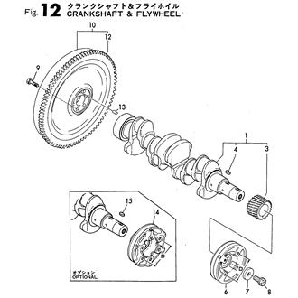 FIG 12. CRANKSHAFT & FLYWHEEL