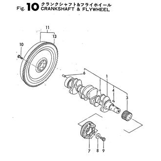 FIG 10. CRANKSHAFT & FLYWHEEL