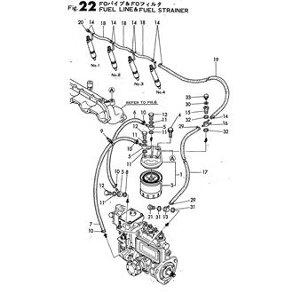 FIG 22. FUEL LINE & FUEL STRAINER