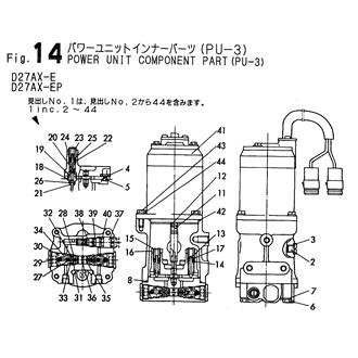 FIG 14. POWER UNIT COMPONENT PART(PU-3)