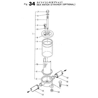 FIG 34. SEA WATER STRAINER(OPTIONAL)