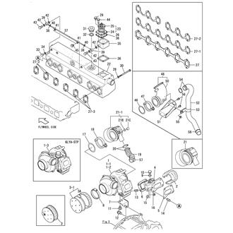 FIG 8. TURBINE & EXHAUST MANIFOLD