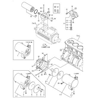 FIG 15. LUB.OIL COOLER & LUB.OIL STRAINER