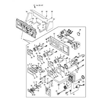 FIG 51. INSTRUMENT PANEL(D-TYPE)(OPTIONAL)(FROM OCT. 1999)