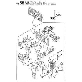 FIG 55. INSTRUMENT PANEL(C-TYPE,OPTIONAL)