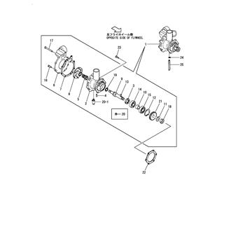 FIG 25. COOLING FRESH WATER PUMP