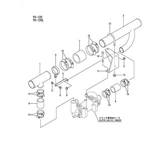 FIG 75. (33A)COOLING SEA WATER PIPE(CLUTCH)