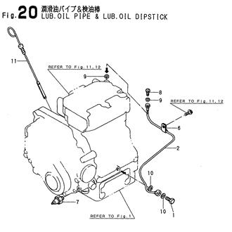 FIG 20. LUB.OIL PIPE & LUB.OIL DIPSTICK