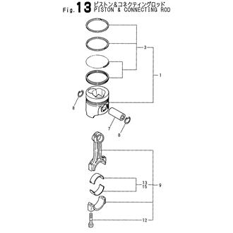 FIG 13. PISTON & CONNECTING ROD