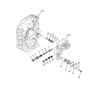 FIG 10. PRESSURE REGULATING VALVE(LUB. OIL) & PRESSURE REGULATING VALVE(HYD. OIL)