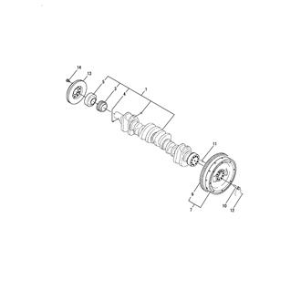 FIG 18. CRANKSHAFT & FLYWHEEL