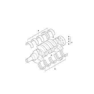 FIG 12. CRANKSHAFT WITH BEARING SHELLS