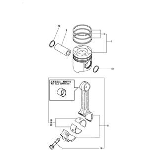 FIG 19. PISTON & CONNECTING ROD